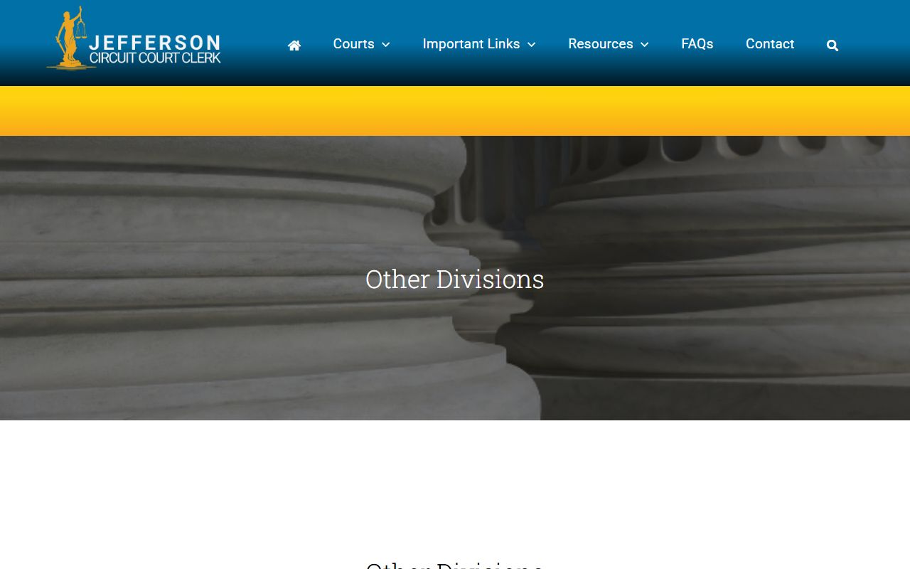 Louisville city government resources for dissolution of marriage records