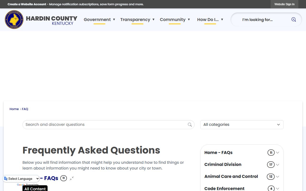 Hardin County Circuit Clerk office at the Justice Center for dissolution records